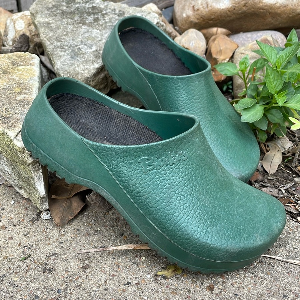Super Birki Birkenstock - Dark Green Professional Clog - Slip Resistant Washable